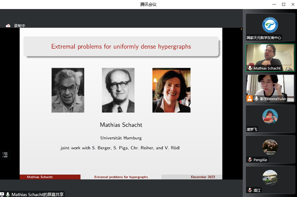 Mathias Schacht教授做Colloquium第六十一期讲座