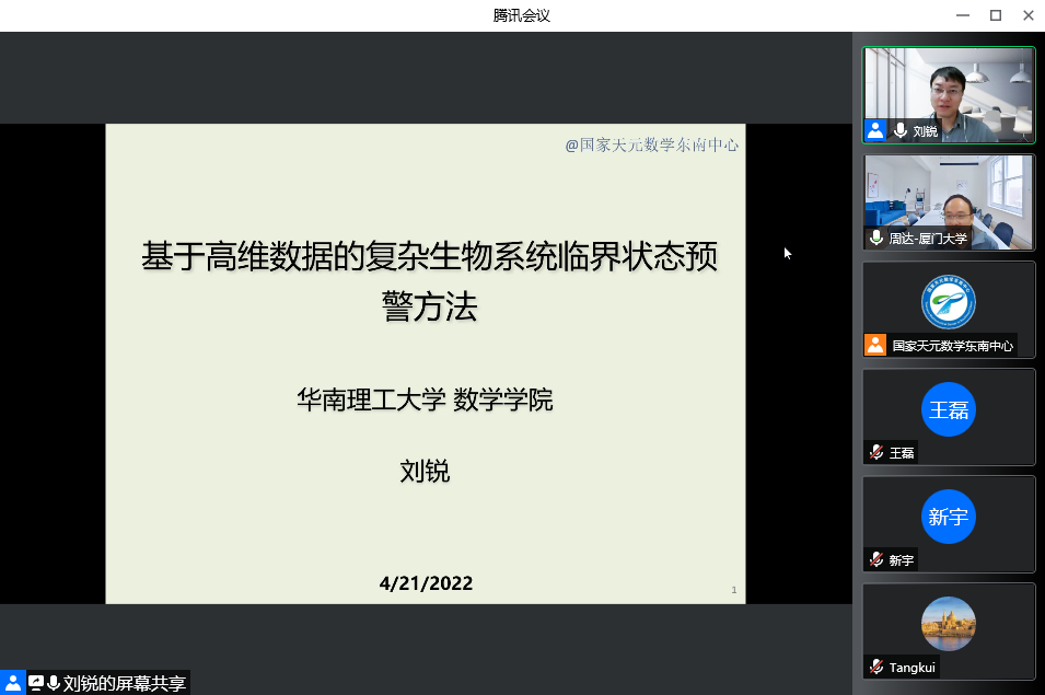 刘锐教授做Colloquium第四十期讲座 第 2 张 刘锐教授做Colloquium第四十期讲座 第 2 张