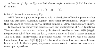 Seminars on Discrete Mathematics：On the number of inequivalent almost perfect nonlinear functions