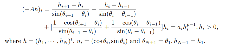 A VARIATIONAL PROBLEM ARISING FROM THE PLANAR DISCRETE Lp-MINKOWSKI PROBLEM