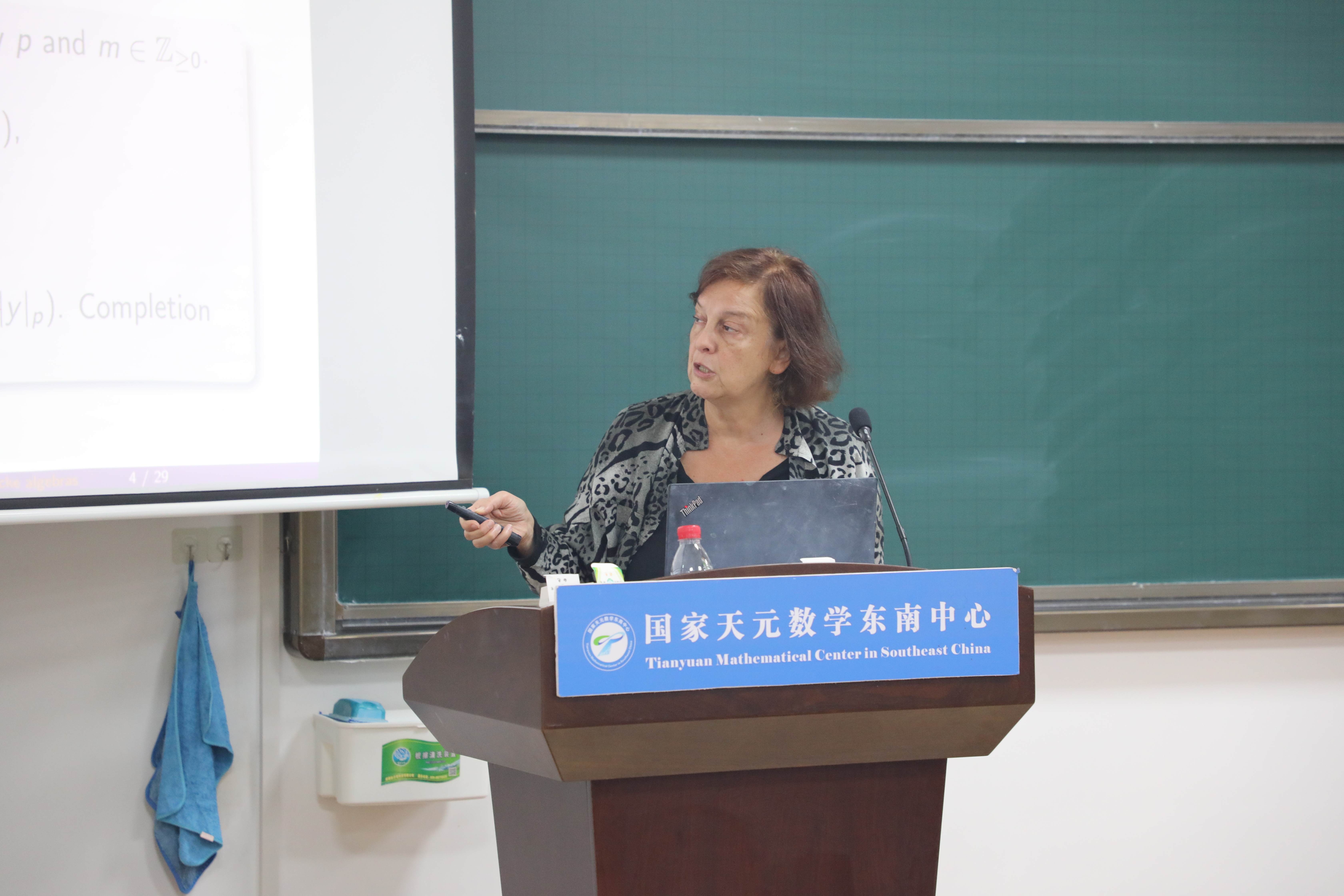 Anne-Marie Aubert教授做Colloquium第七十五期讲座 第 2 张 Anne-Marie Aubert教授做Colloquium第七十五期讲座 第 2 张