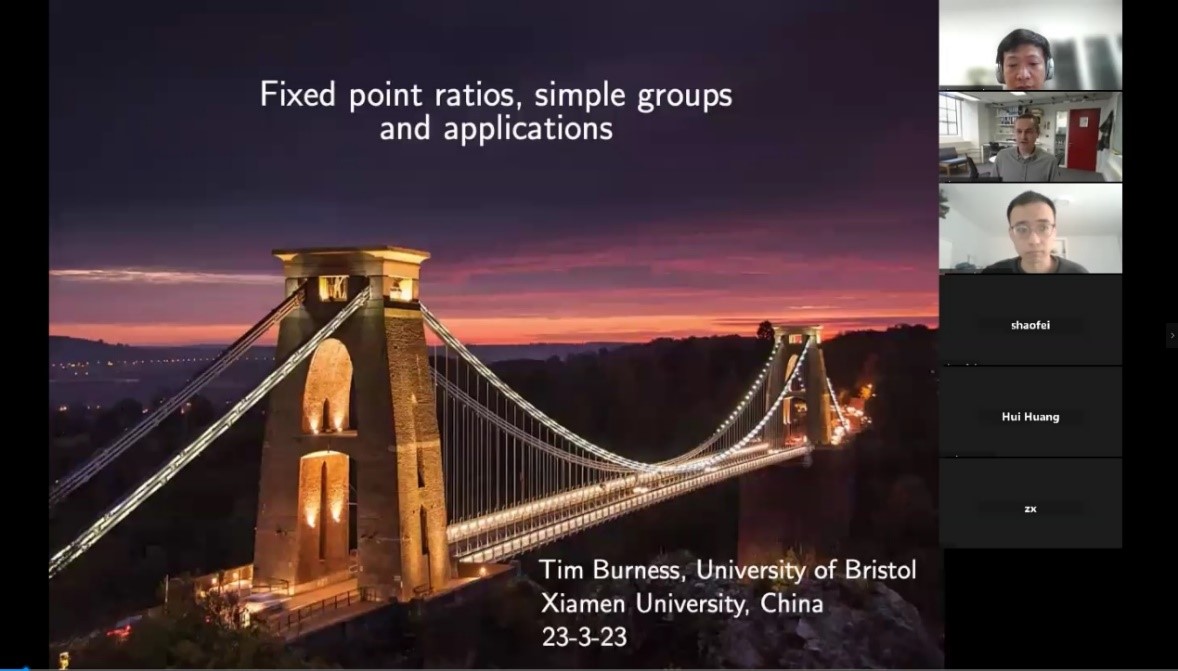 Tim Burness教授做Colloquium第六十六期讲座 Tim Burness教授做Colloquium第六十六期讲座